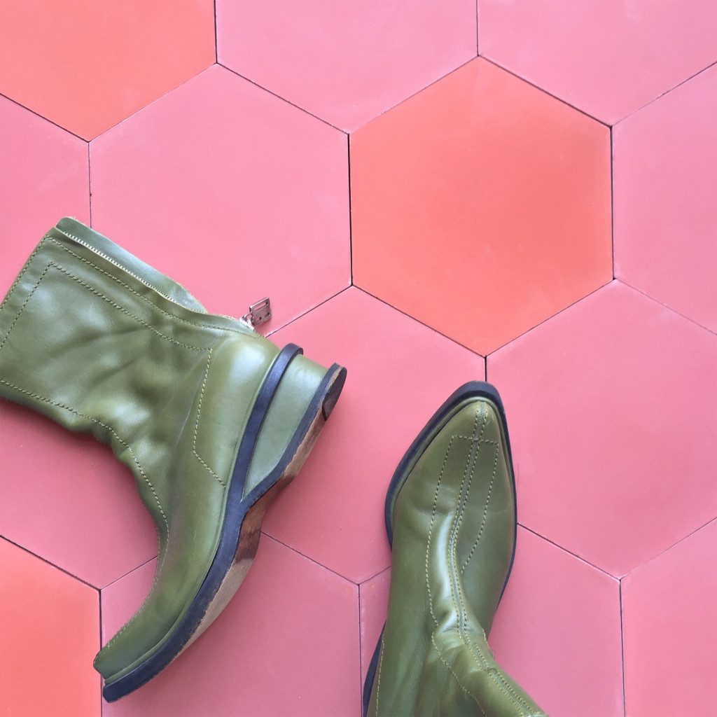 red barn cement tile hex