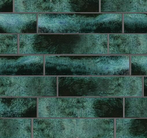 il monile, unusually glazed modern subway tiles