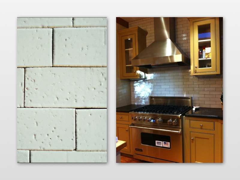 glazed brick installation