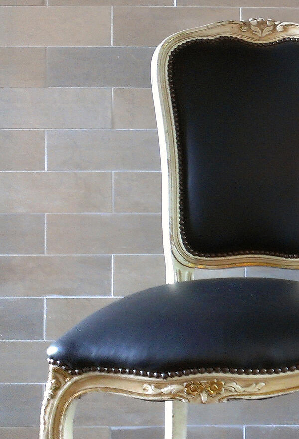 metallicized limestone tiles