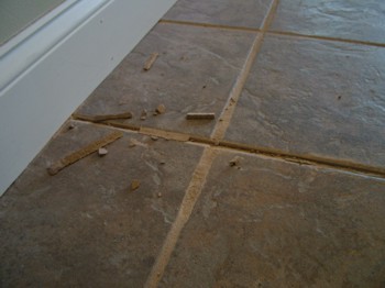 grout failure