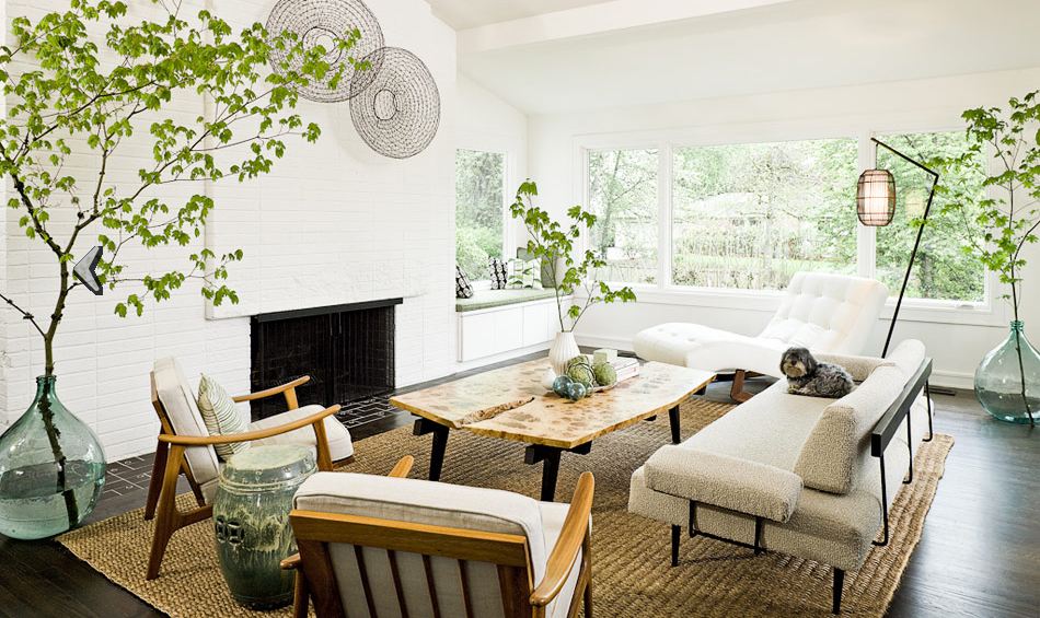 painted white brick patio