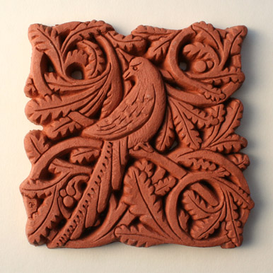 pigeon terracotta tile