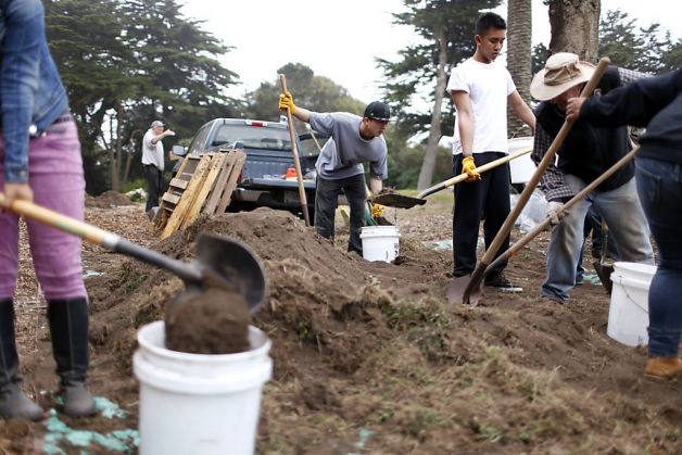 unearthing moroccan encaustic tiles at the old sutro conservatory