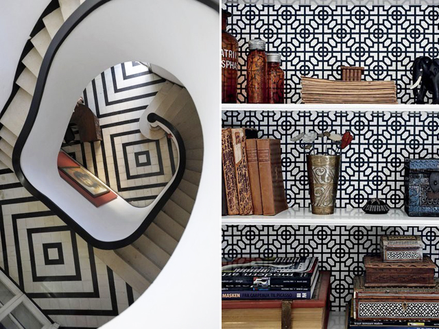 black and white tile vertigo