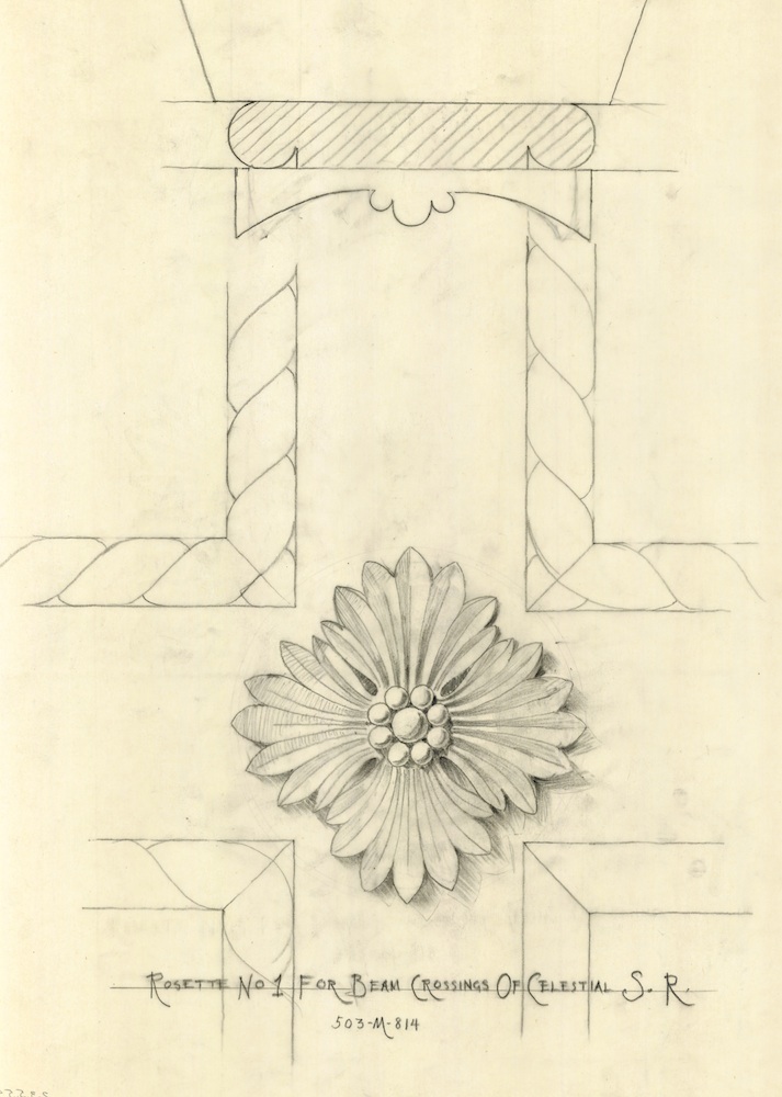 julia morgan sketch for hearst castle study