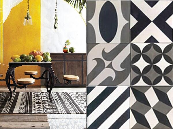cement tile patchwork and anthropologie