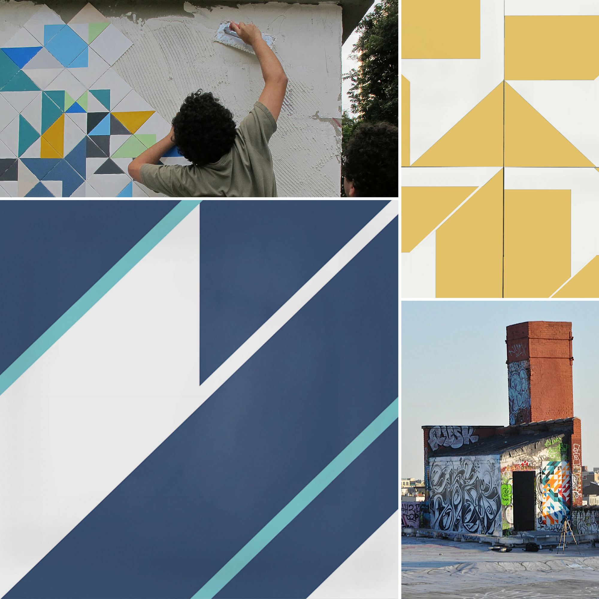 handmade encaustic cement tile designed by coletivo muda exclusively for cle tile